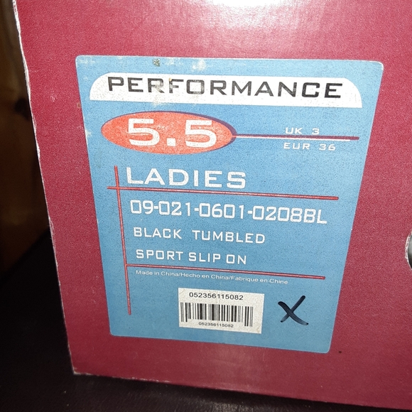 Ladies Ropers Performance Sport Slip On Black Tumbled Leather SZ 5.5 BNWT - Picture 7 of 10